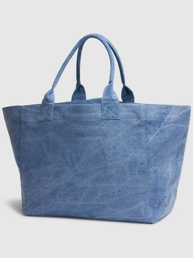 Logo Oversized Tote Bag Light Blue Women s - GANNI - BALAAN 6