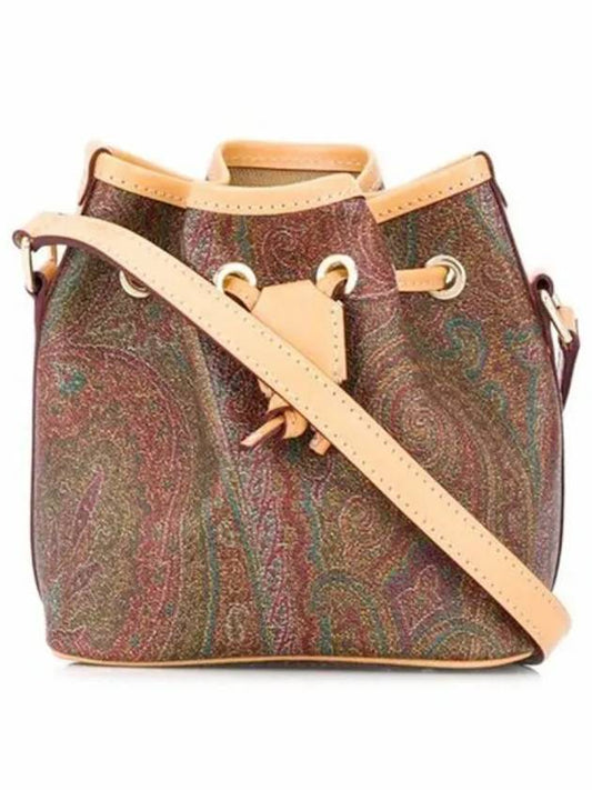 paisley strap mini bucket bag brown - ETRO - BALAAN 2