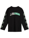 Camilo Graphic Crew Neck Long Sleeve T-Shirt Black - J.LINDEBERG - BALAAN 3