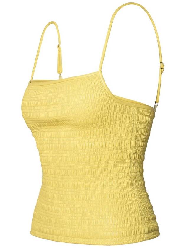 Nanushka 'Arenda' Tank Top In Lime Polyurethane Blend - NANUSHKA - BALAAN 2