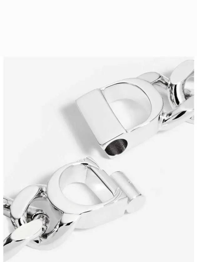 CD Icon Chain Link Bracelet Silver - DIOR - BALAAN 3