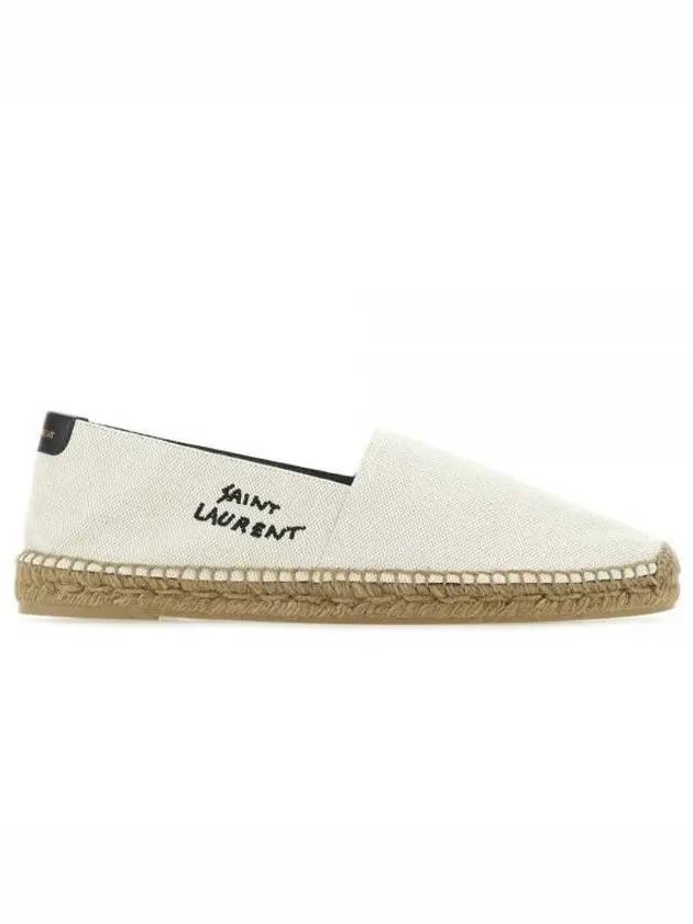 Logo Monogram Espadrilles Beige - SAINT LAURENT - BALAAN 2