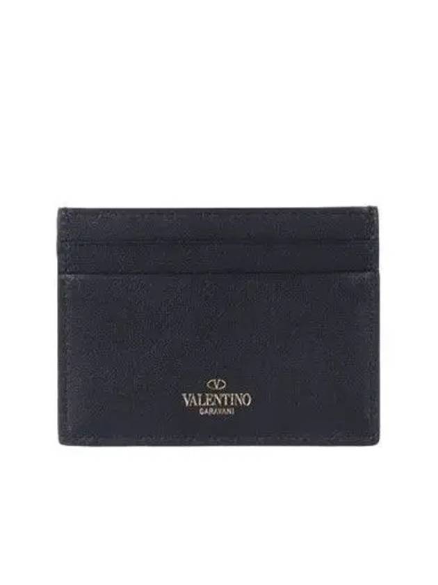 Rockstud Card Wallet Black - VALENTINO - BALAAN 3