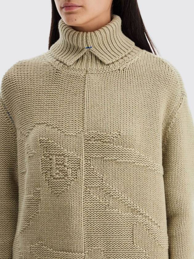 EKD Roll Neck Cashmere Knit Top Hunter - BURBERRY - BALAAN 4