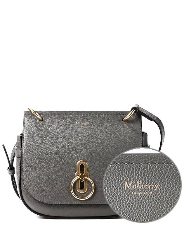 Amberley Classic Satchel Small Grain Shoulder Bag Charcoal - MULBERRY - BALAAN 2