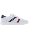 Men's Monaco Trainer Low Top Sneakers White - MONCLER - BALAAN 3