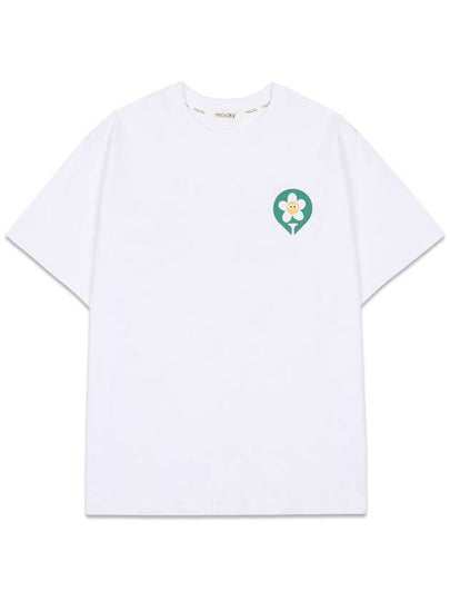 Green Tee Up Short Sleeve T Shirt Women White MCSS24HT1 1 - MACKY - BALAAN 2