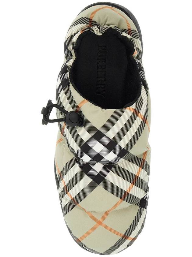 Check Pillow Slip-On Light Sage - BURBERRY - BALAAN 3