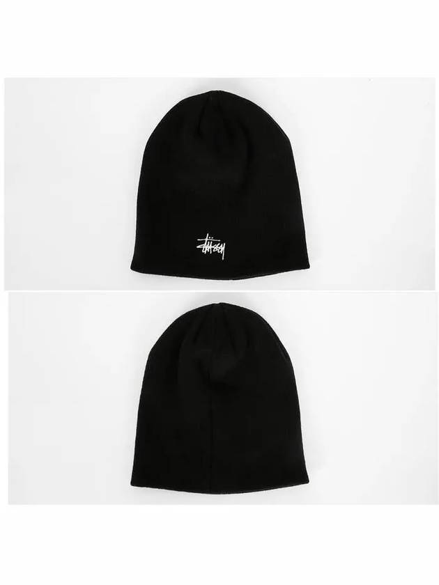 1321085 C 0001 BLACK Basic Skull Cap Beanie - STUSSY - BALAAN 2