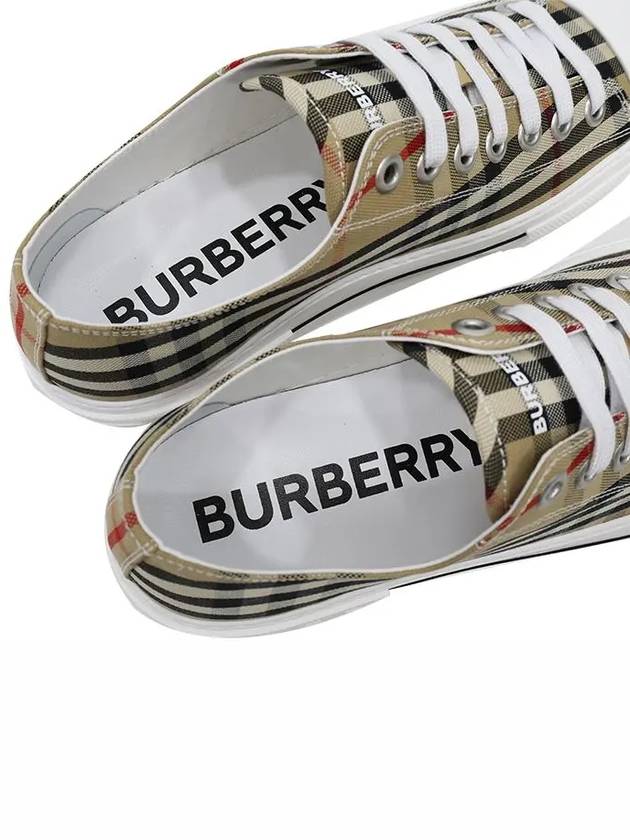 Vintage Check Cotton Sneakers Archive Beige - BURBERRY - BALAAN 9