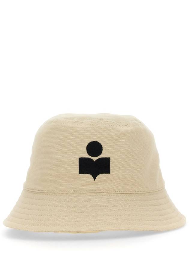 Haley Embroidered Logo Bucket Hat Ivory - ISABEL MARANT - BALAAN 3