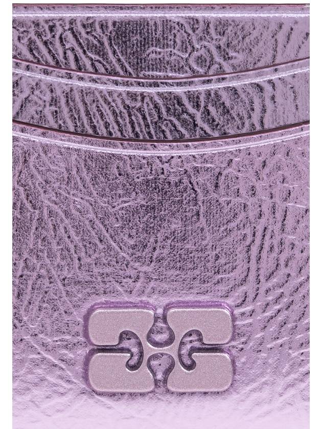 Ganni Card Holder With Logo, Women's, Purple - GANNI - BALAAN 3