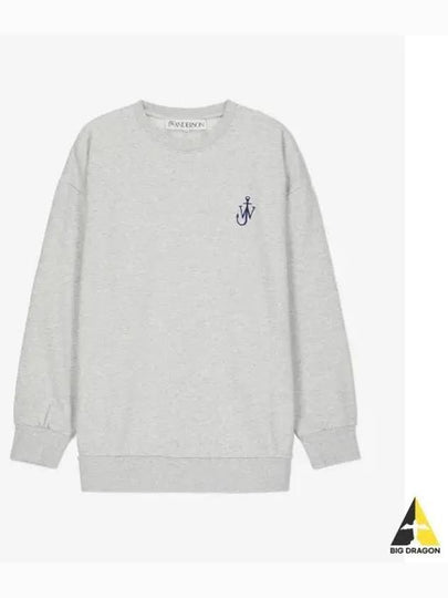 Embroidery Anchor Back Print Sweatshirt Light Grey - JW ANDERSON - BALAAN 2