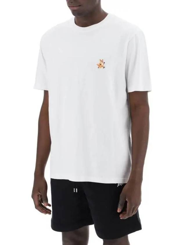 Speedy Fox Patch Comfort Short Sleeve T-Shirt White - MAISON KITSUNE - BALAAN 3
