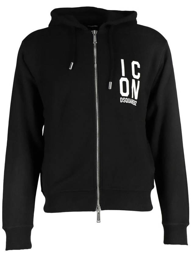 logo print hooded zip-up S79HG0012S25516 - DSQUARED2 - BALAAN 2