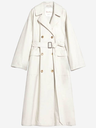 Atrench Water Repellent Trench Coat Ecru - MAX MARA - BALAAN 2