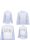 bag logo striped long sleeve shirt blue - GIVENCHY - BALAAN.