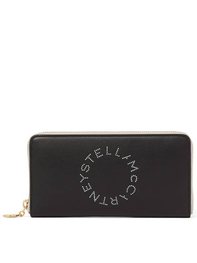 logo zipper long wallet black - STELLA MCCARTNEY - BALAAN 2