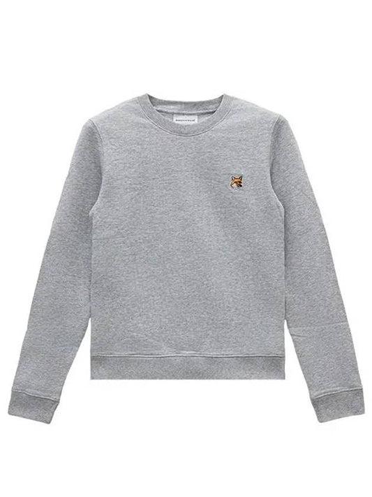 Fox Head Patch Regular Sweatshirt Grey - MAISON KITSUNE - BALAAN 2