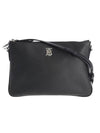 Peyton Leather Clutch Bag Black - BURBERRY - BALAAN 1