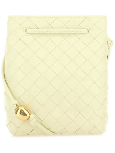 Intrecciato Small Bucket Bag Ice Cream - BOTTEGA VENETA - BALAAN 1