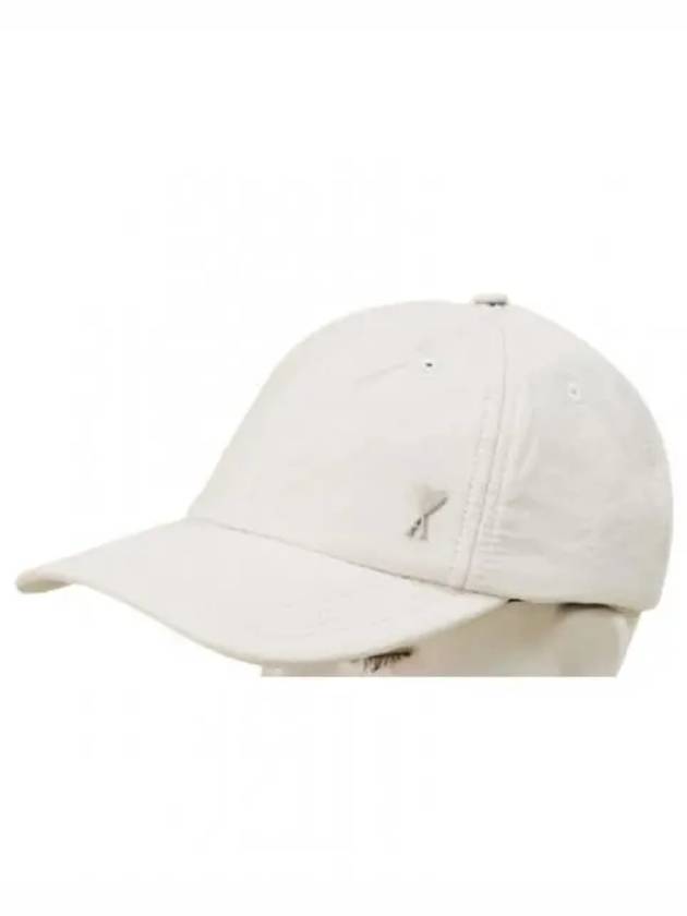 Logo Stud Ball Cap White - AMI - BALAAN 2