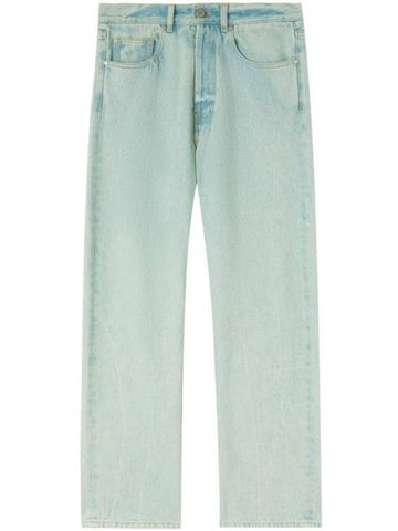 Denim Straight Pants PMYA040S24DEN0015103 - PALM ANGELS - BALAAN 1