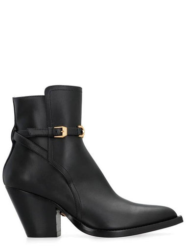 Versace Leather Ankle Boots - VERSACE - BALAAN 1