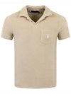 Embroidered Logo Pocket Short Sleeves Polo Shirt Beige - POLO RALPH LAUREN - BALAAN 3