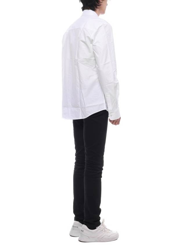 Contour Fox Head Casual Long Sleeve Shirt White - MAISON KITSUNE - BALAAN 7