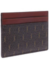 Monogram Canvas Card Wallet Brown - SAINT LAURENT - BALAAN 4