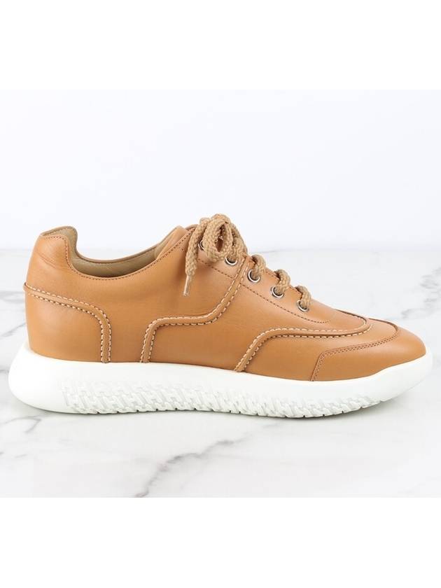 TURN camel leather sneakers 38 250 - HERMES - BALAAN 8