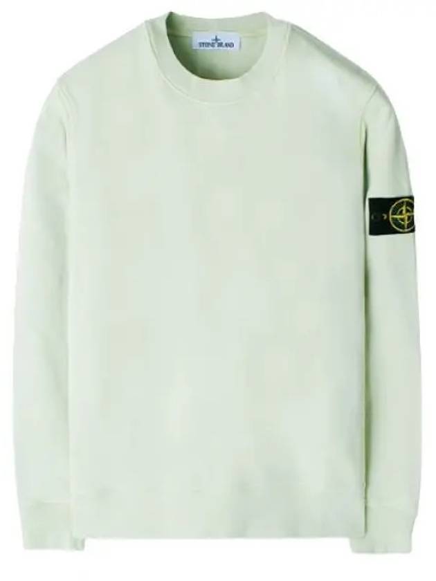 Wappen Patch Garment Dyed Sweatshirt Pistachio - STONE ISLAND - BALAAN 2