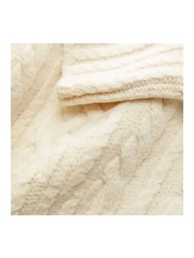 Cable Wool Knit Top Off-White - AMI - BALAAN 8