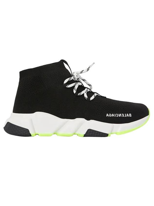 Speed Runner Lace-Up Sneakers Black - BALENCIAGA - BALAAN.