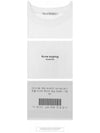 Logo Crew Neck Short Sleeve T-Shirt White - ACNE STUDIOS - BALAAN 6