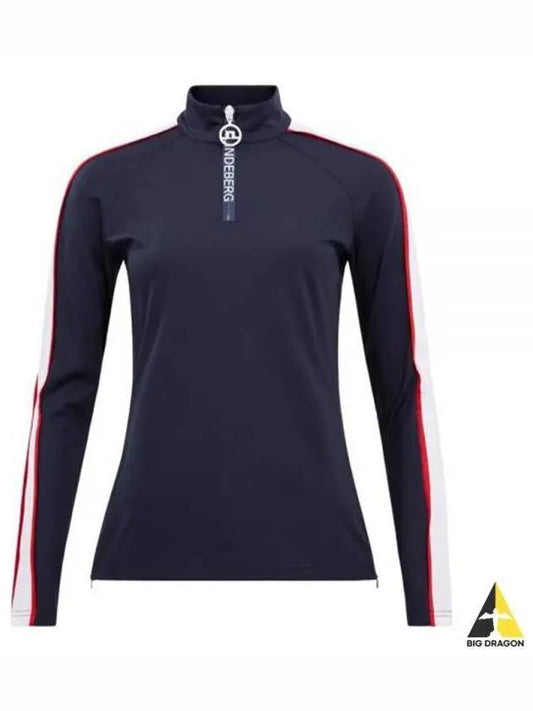 Women's Cora Mid Layer Long Sleeve T-Shirt Navy - J.LINDEBERG - BALAAN 2