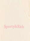 Serif Logo Cotton Track Pants Cream - SPORTY & RICH - BALAAN 5