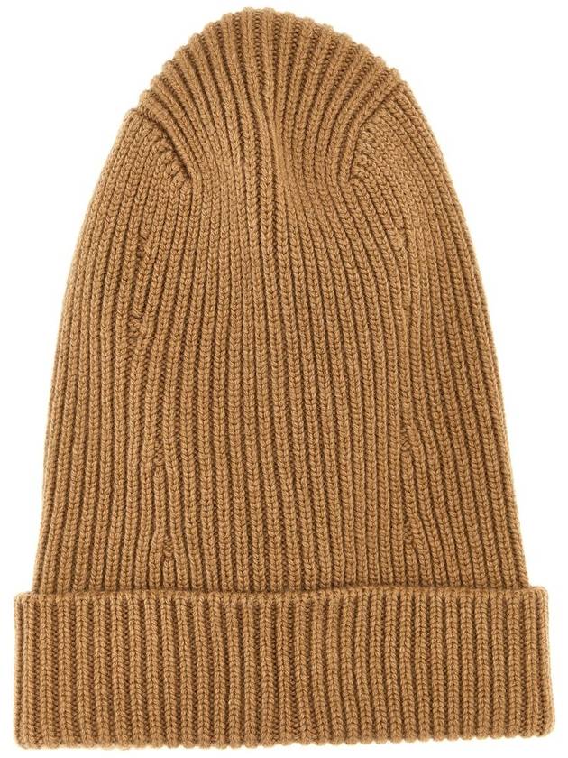 FF Logo Wool Balaclava Beige - FENDI - BALAAN 4