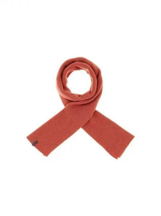 Women s Monili Label Cashmere Knit Scarf Red 270380 - BRUNELLO CUCINELLI - BALAAN 1