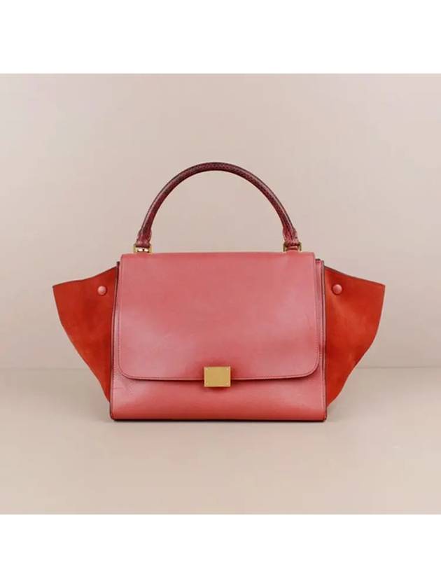 Celine Trapaje Large Tote Shoulder Bag Red - LOUIS VUITTON - BALAAN 3