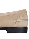 Faded Suede Loafers Ecru - MIU MIU - BALAAN 7