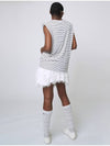 AW31PS08 Fringe Tulle G ShortsWhite - ATHPLATFORM - BALAAN 6