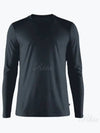 Men s Abisko Wool Long Sleeve T Shirt Dark Navy 87194555 LS M - FJALL RAVEN - BALAAN 2