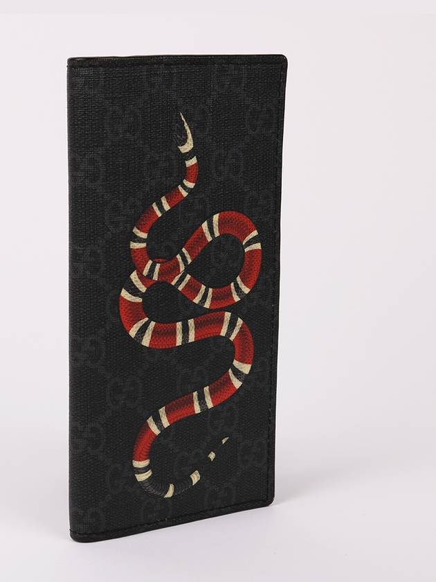 Black GG Supreme Kingsnake Long Wallet 459456 - GUCCI - BALAAN 3