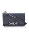 Heather Extra Small Leather Cross Bag Dark Grey - MICHAEL KORS - BALAAN 1