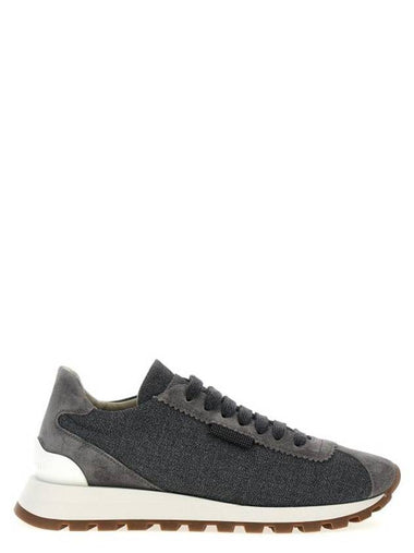 Runner low top sneakers gray - BRUNELLO CUCINELLI - BALAAN 1