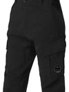 Military Cargo Straight Pants Black - CP COMPANY - BALAAN 4