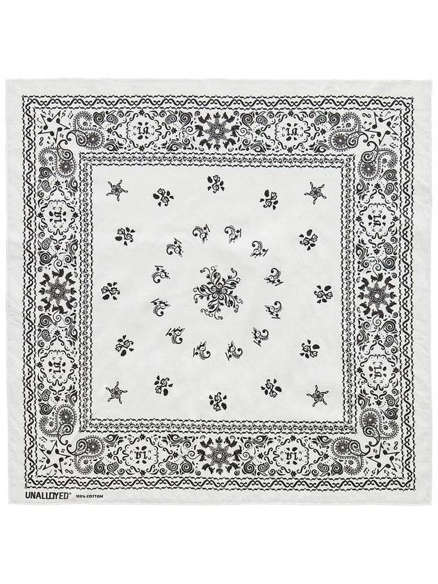 Knot Paisley Bandana White - UNALLOYED - BALAAN 2