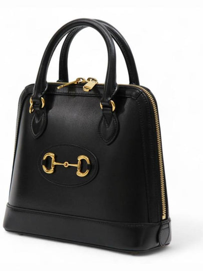 Horsebit 1955 Black Small Top Handle Bag - GUCCI - BALAAN 2